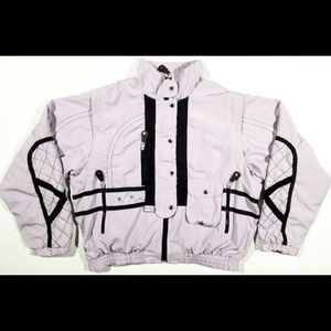 VTG COLOR BLOCKED BOMBER CYBER GOTH PUNK RAVE 80s